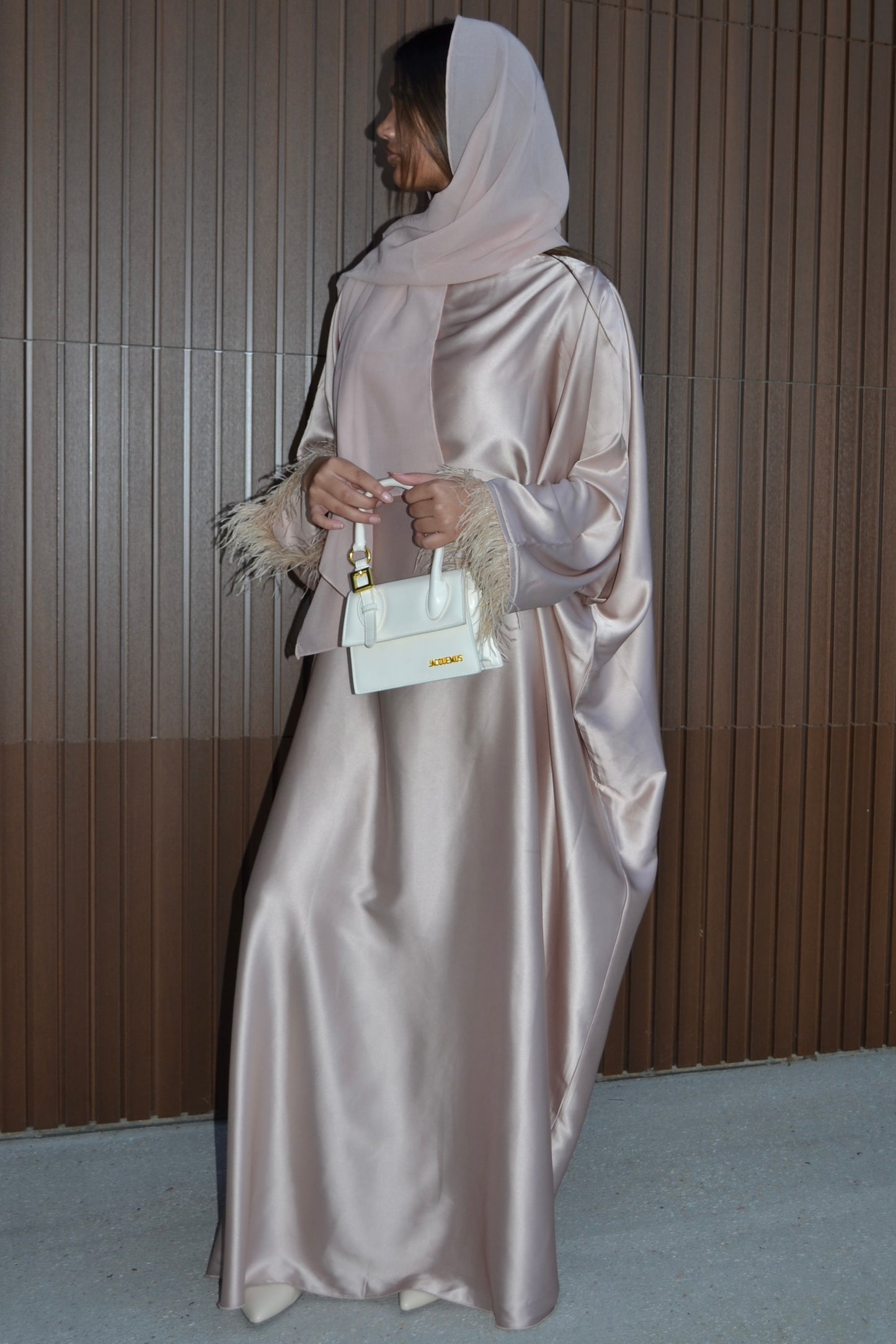 Champagne Butterfly Abaya